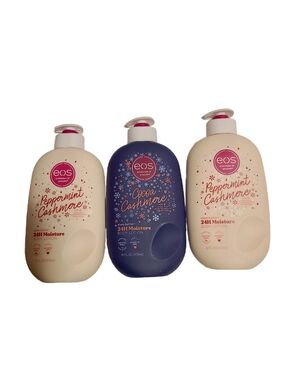 NEW EOS Holiday Cashmere Lotion Bundle (3)| Peppermint & Cocoa | Limited Edition